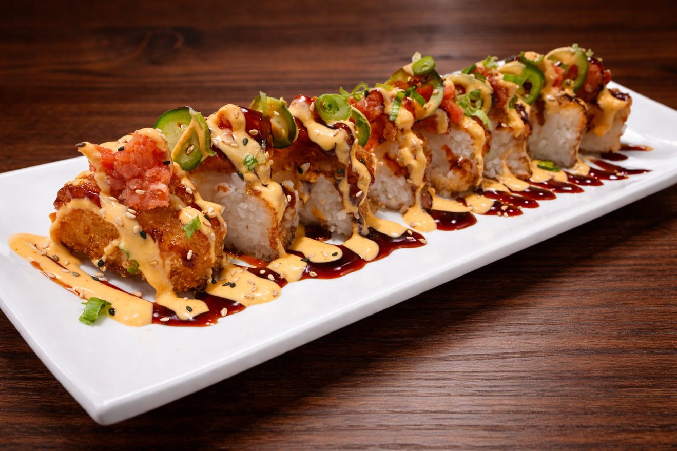 A8. Crispy Rice Tuna Roll.