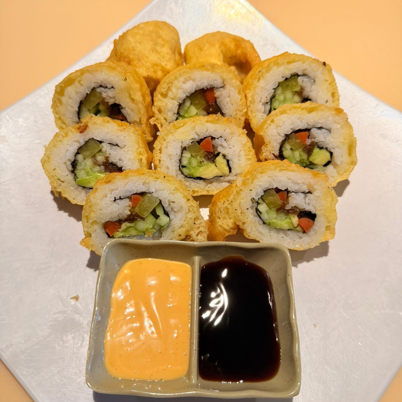 Tempura Veggie roll.
