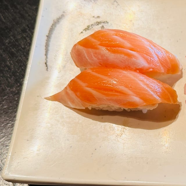 Salmon Belly Sushi.