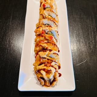 Spicy Salmon Tempura Fried Roll