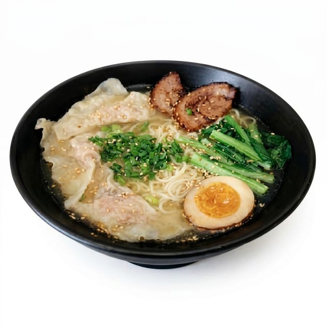 R6. Pork Dumpling Ramen.